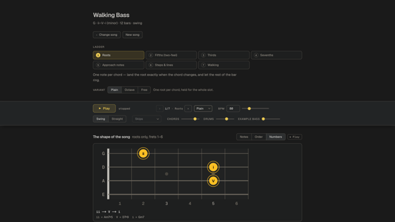 Walking Bass screenshot